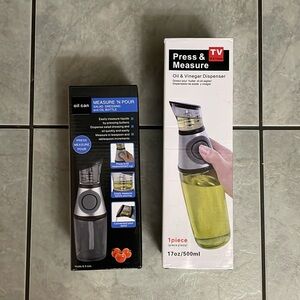 Oil & vinegar dispensers 17oz & 8.5 oz